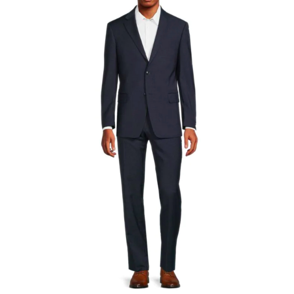Tommy Hilfiger Dark Navy Suit Set Blazer and Pants Men's Size